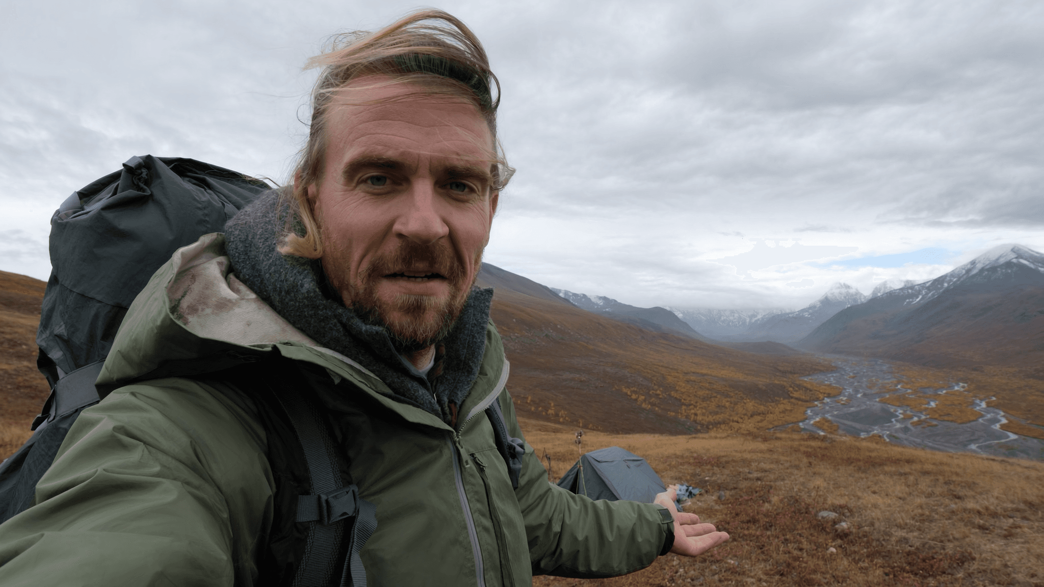 Man on mountain